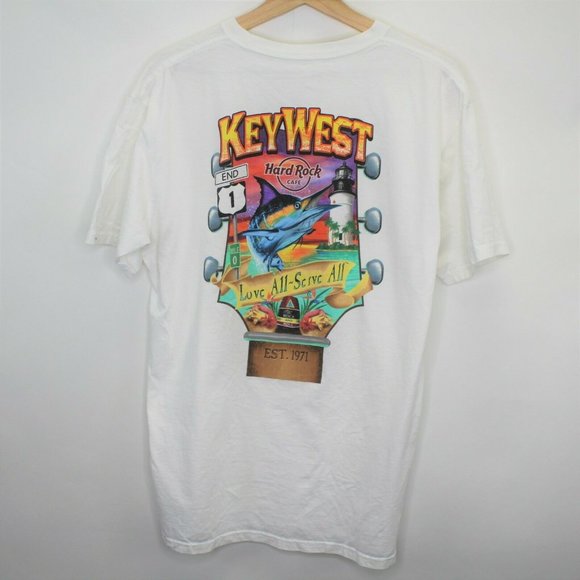 Hard Rock Cafe Other - Hard Rock Cafe Key West Fish Love All T-Shirt D436